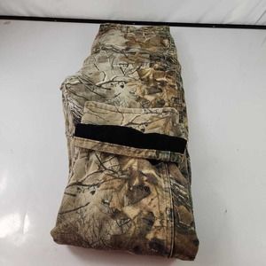 Wrangler Mens Pro Gear Camo Straight Jeans Green Brown Lined Denim Hunting 34x29